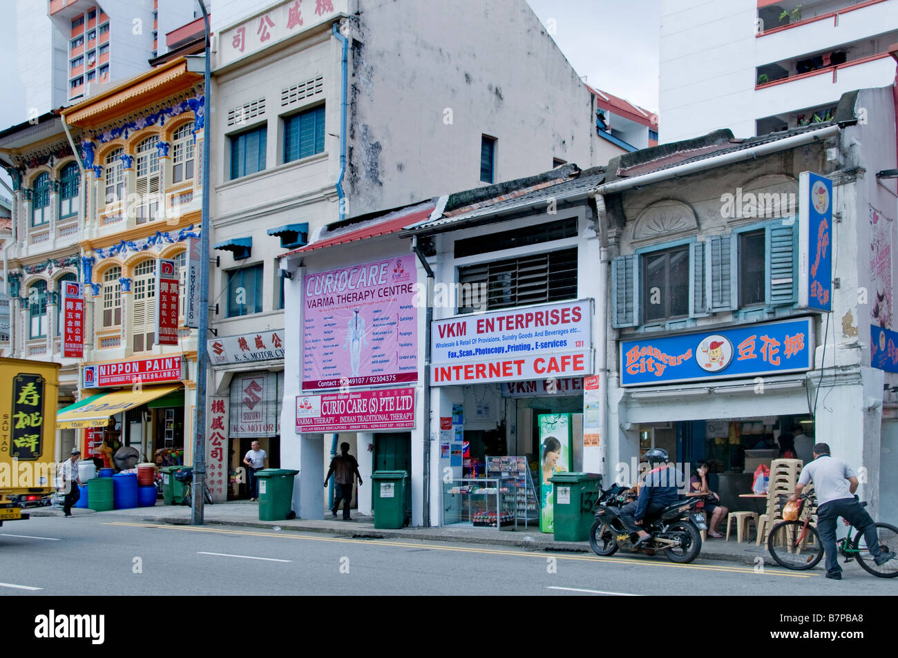 China Chinese streets in little India Singapore Stock Photo