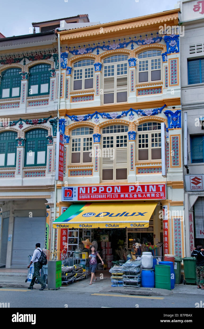 Little India Indian Singapore Stock Photo