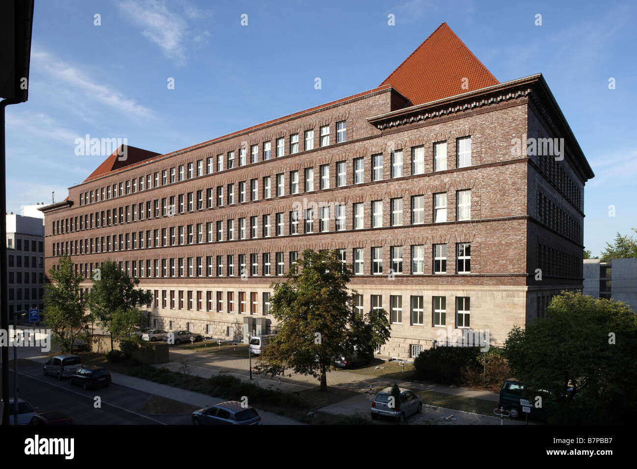 Duisburg, Haus Ruhrort, sogenanntes Tausendfensterhaus 1925, Rückseite Stock Photo