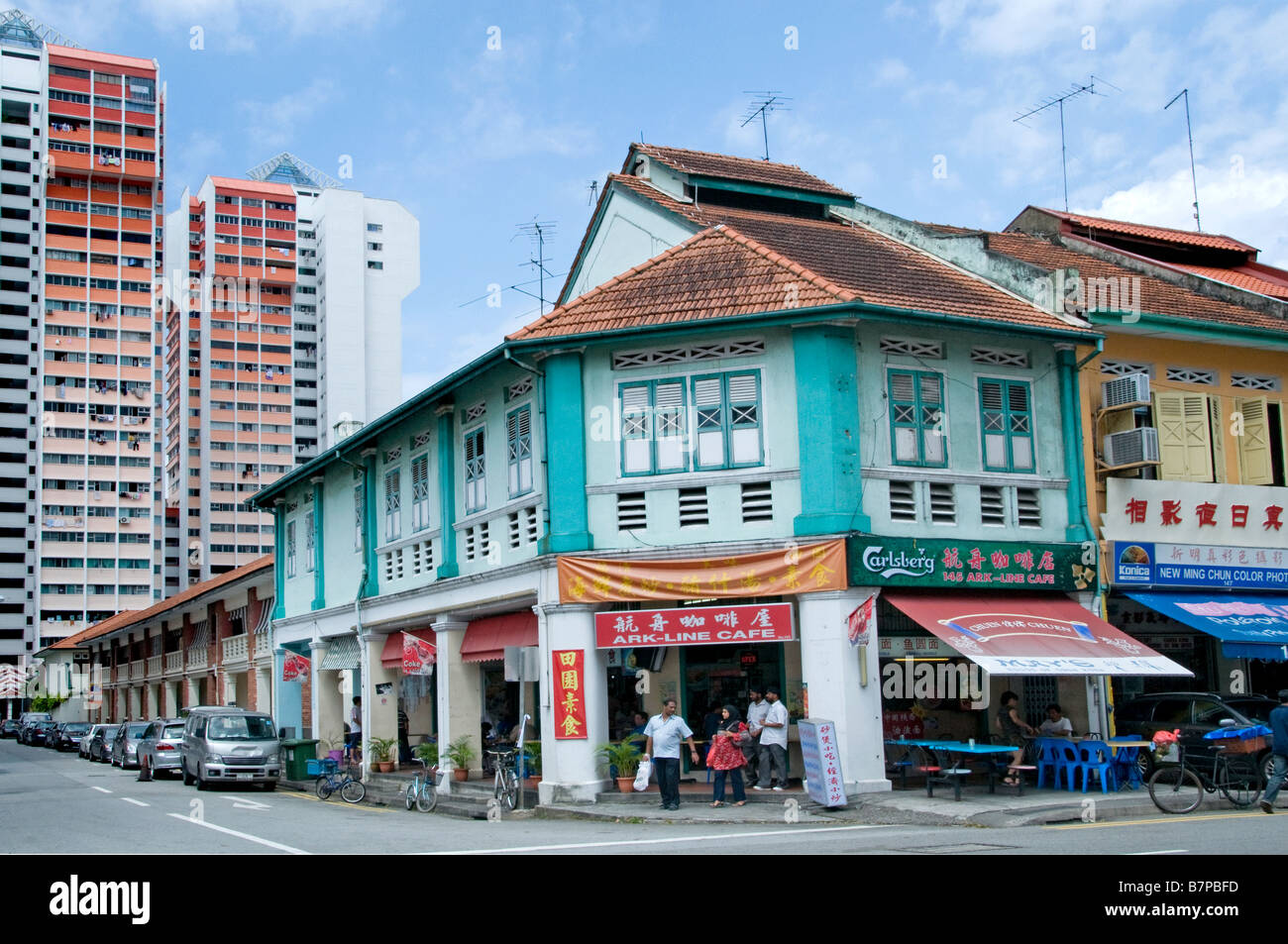 China Chinese streets in little India Singapore Stock Photo