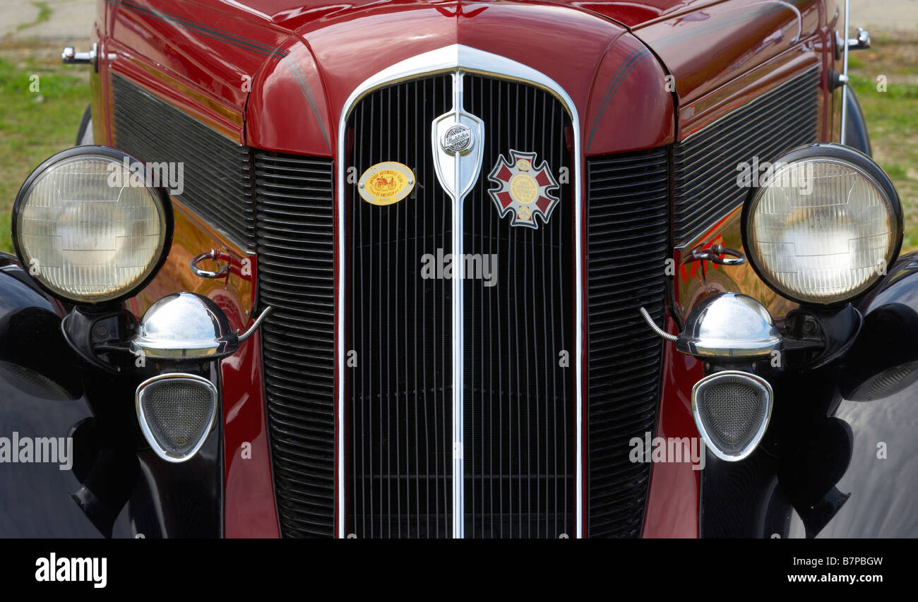 1935 Studebaker Front End Detail Stock Photo