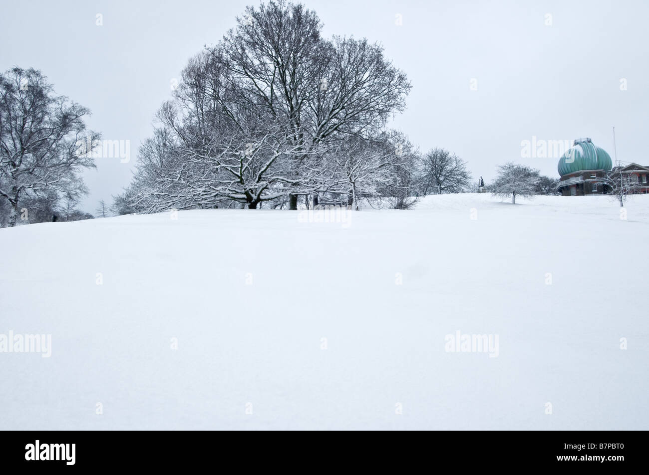 Greenwich park london snow hi-res stock photography and images - Alamy