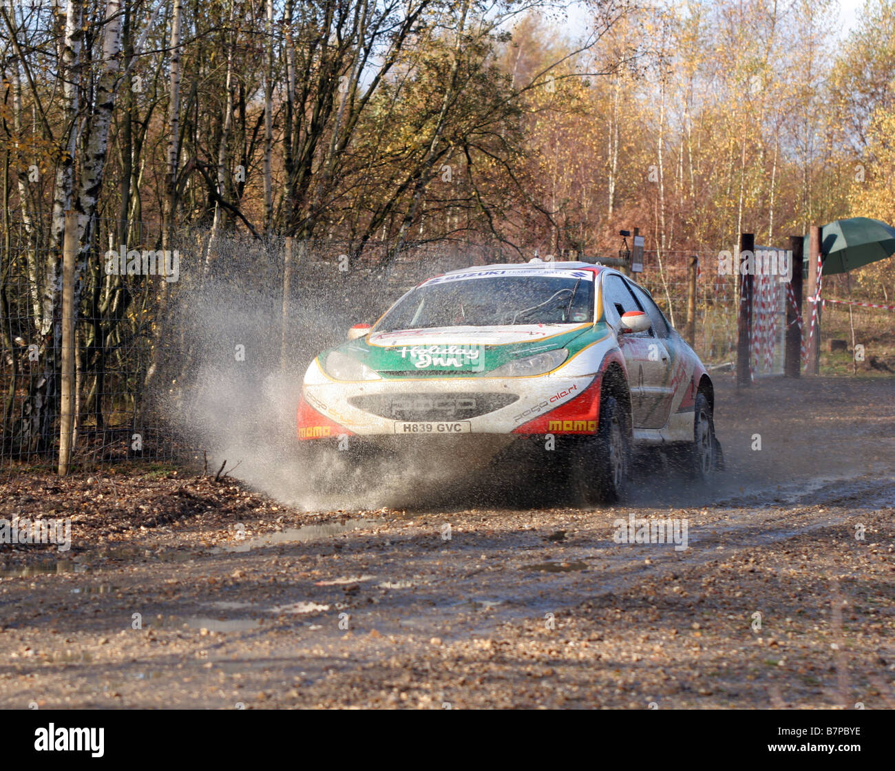 Cars performing at Rally Tempest 2008 Stock Photo - Alamy