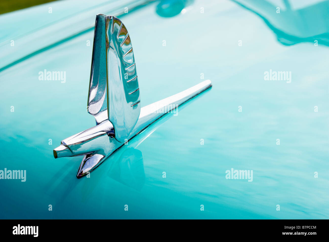 1956 Ford Hood ornament Stock Photo