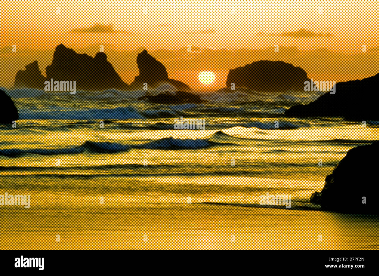 Bandon Beach Oregon Usa At Sunset Stock Photo Alamy Bandon Beach Oregon Usa At Sunset Stock Photo Alamy