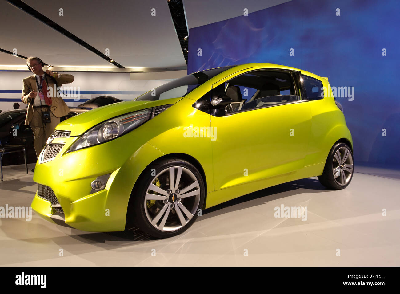 Chevrolet Beat concept car, which is a preview of the Spark production car, at the 2009 North American International Auto Show Stock Photo