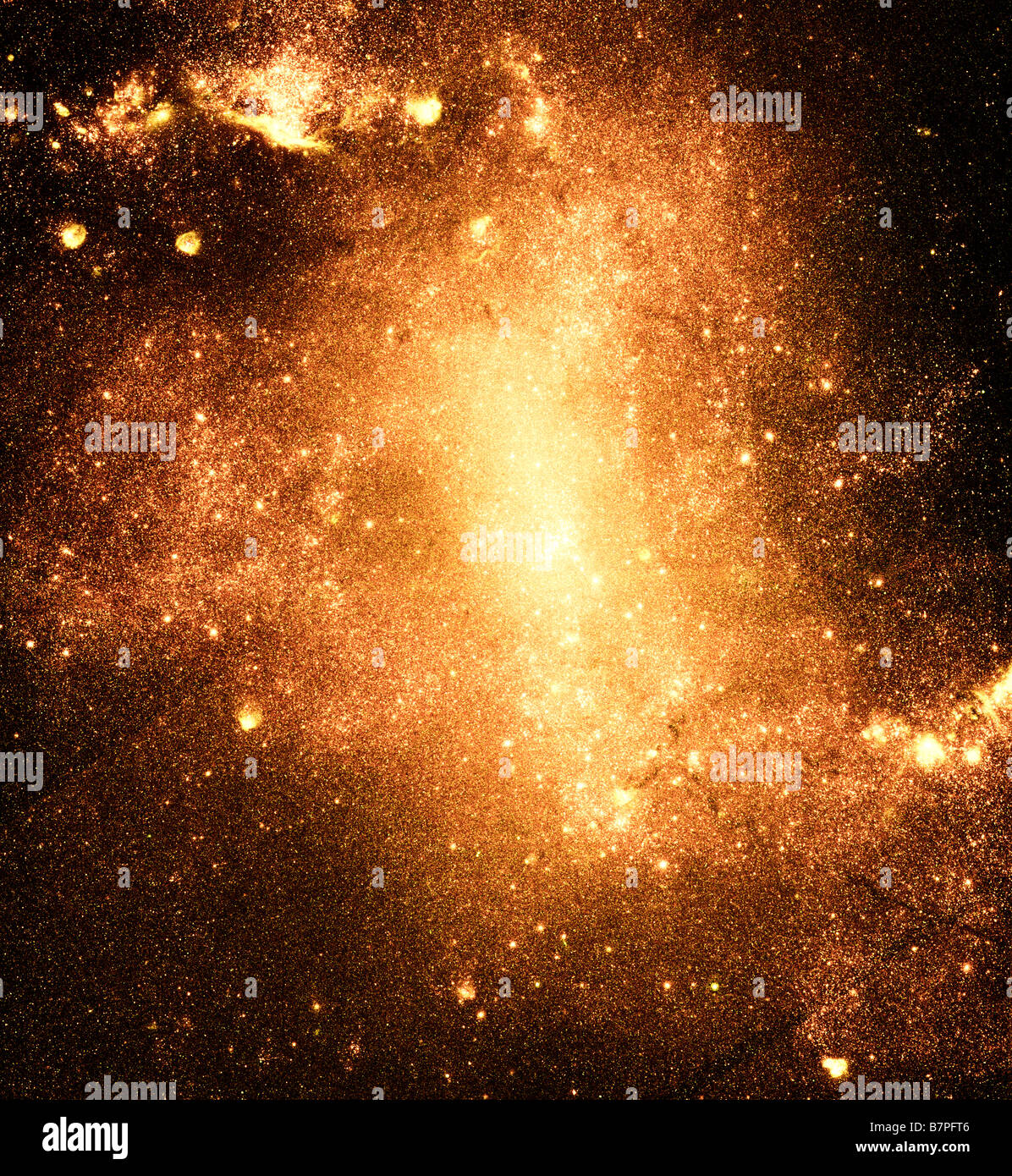 NASA ESA photograph of huge star galaxy taken with Hubble Telescope Stock Photo