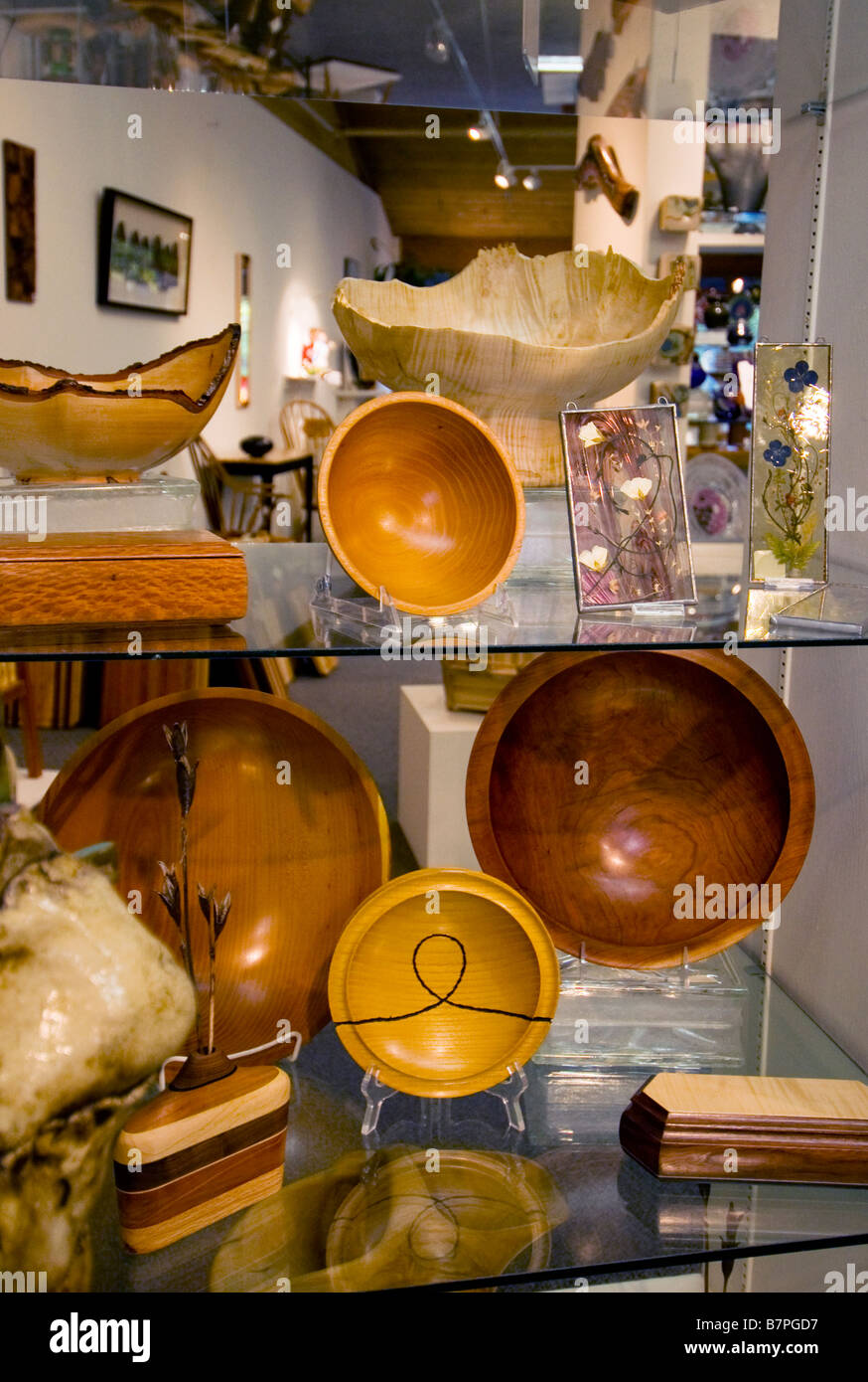 Exhibit of regional crafts at the Appalachian Center for Crafts in Smithville Tennessee Stock Photo
