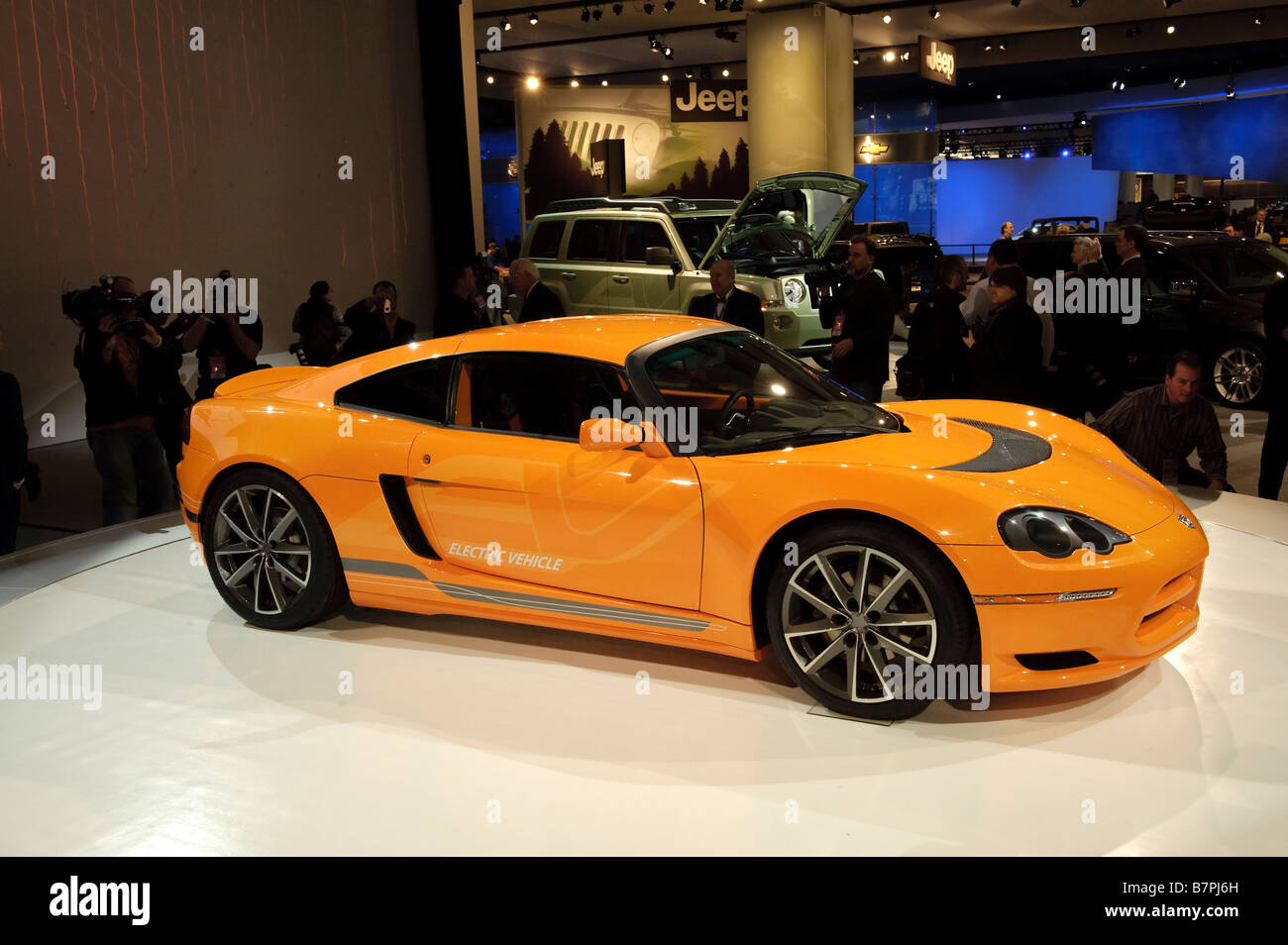 Dodge Circuit EV electric concept car at the 2009 North American International Auto Show in Detroit Michigan USA Stock Photo