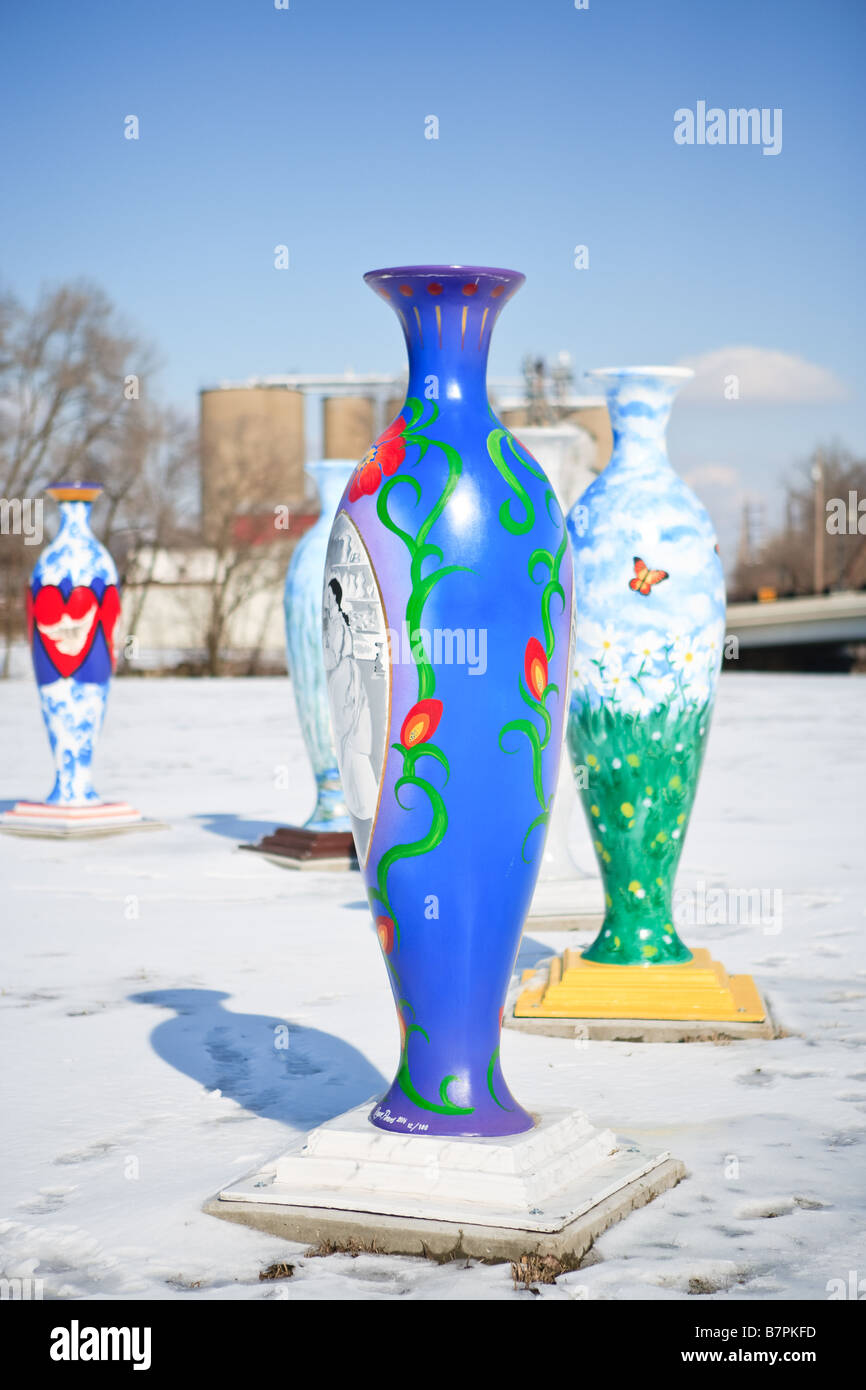 Large vase display in Zanesville Ohio Stock Photo Alamy