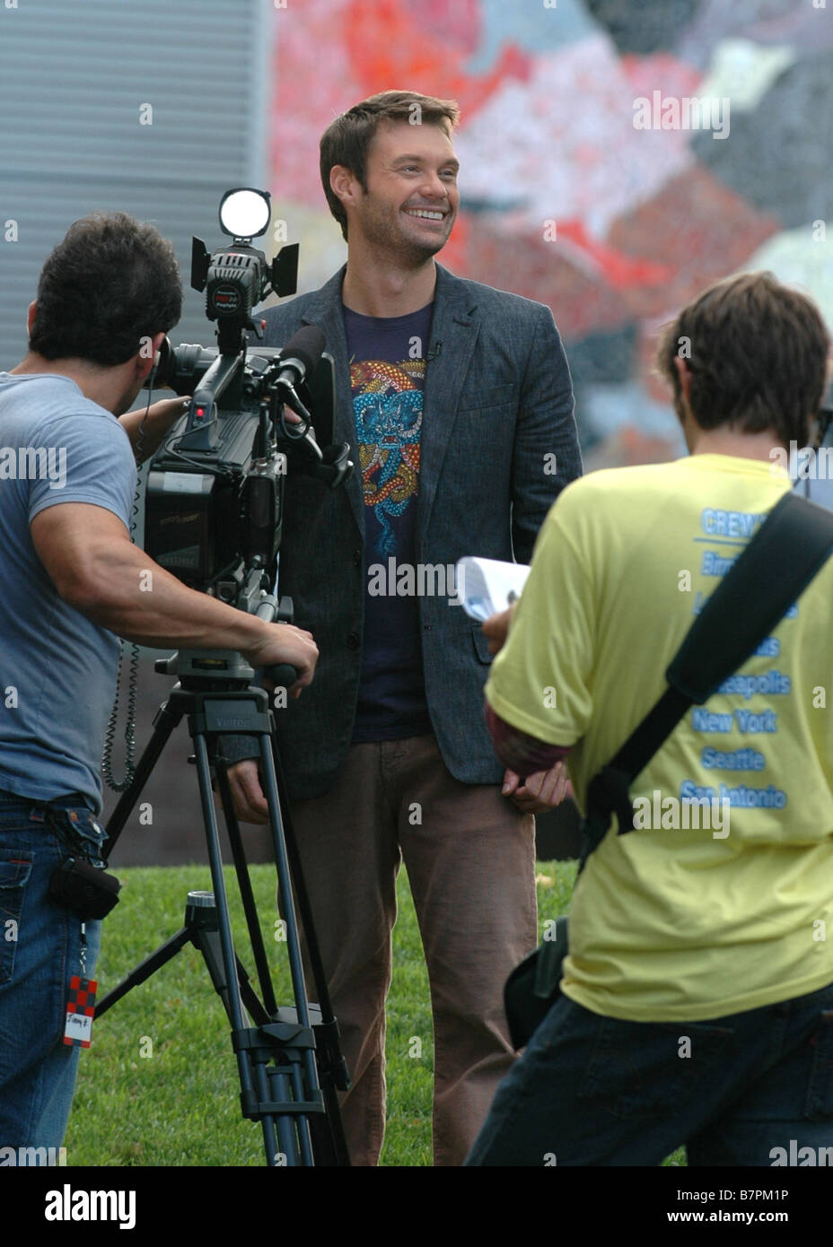 Ryan Seacrest At American Idol Auditions In Seattle Fall 2006 Stock Ryan seacrest at american idol auditions in seattle fall 2006 stock