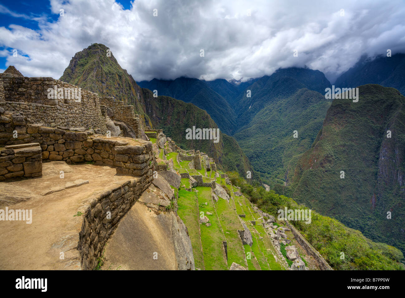 Clouds over Machu Picchu Stock Photo - Alamy