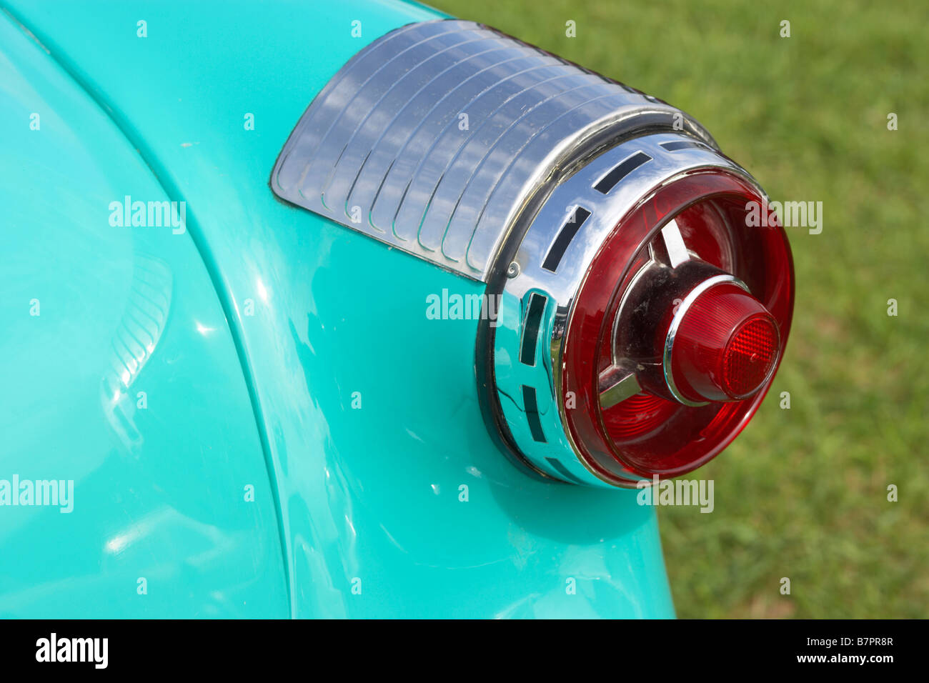 1956 FORD TAIL LIGHT DETAIL Stock Photo