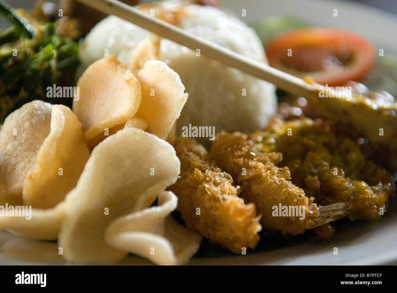 Nasi Campur Stock Photo
