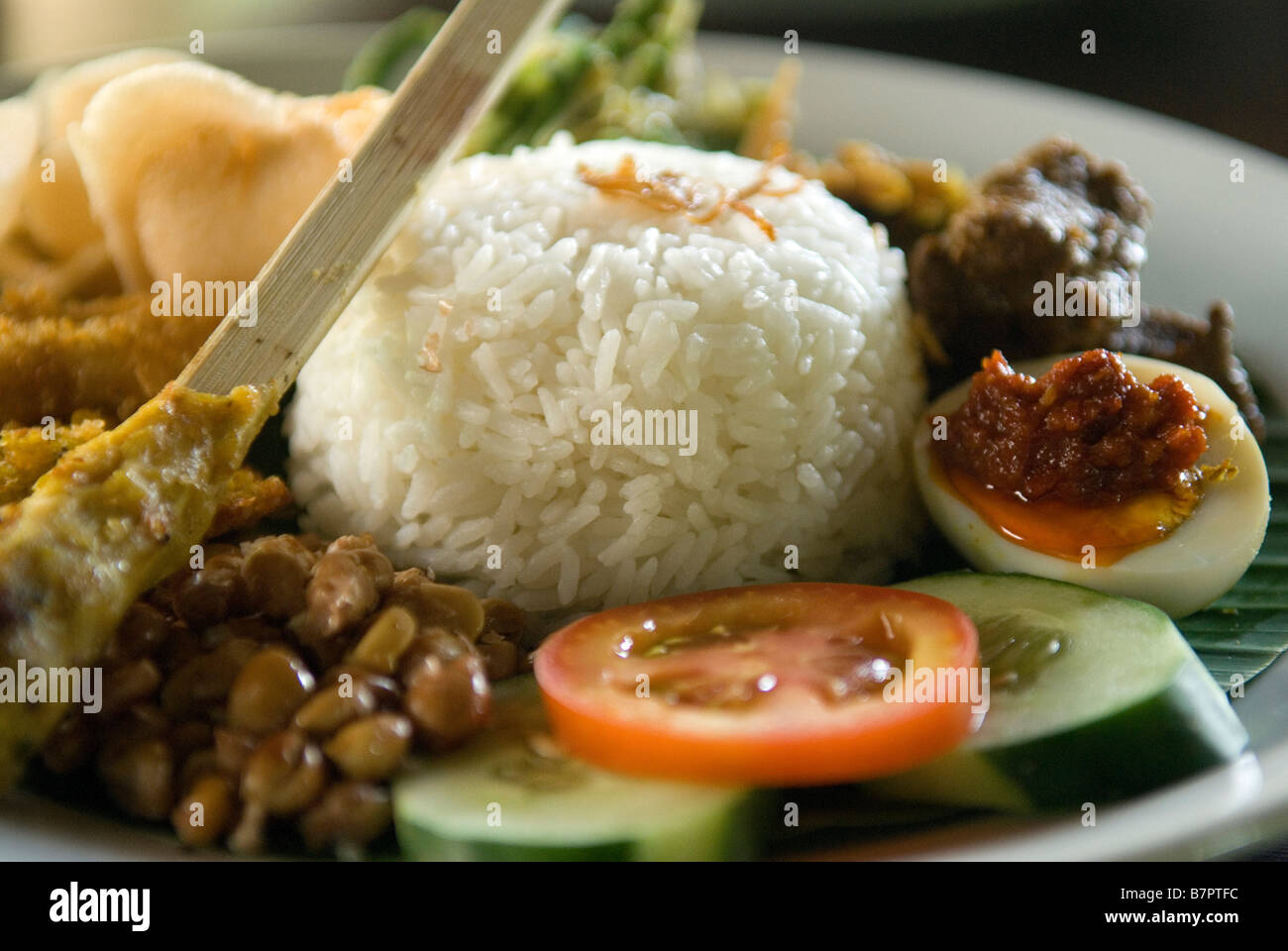 Nasi Campur Stock Photo