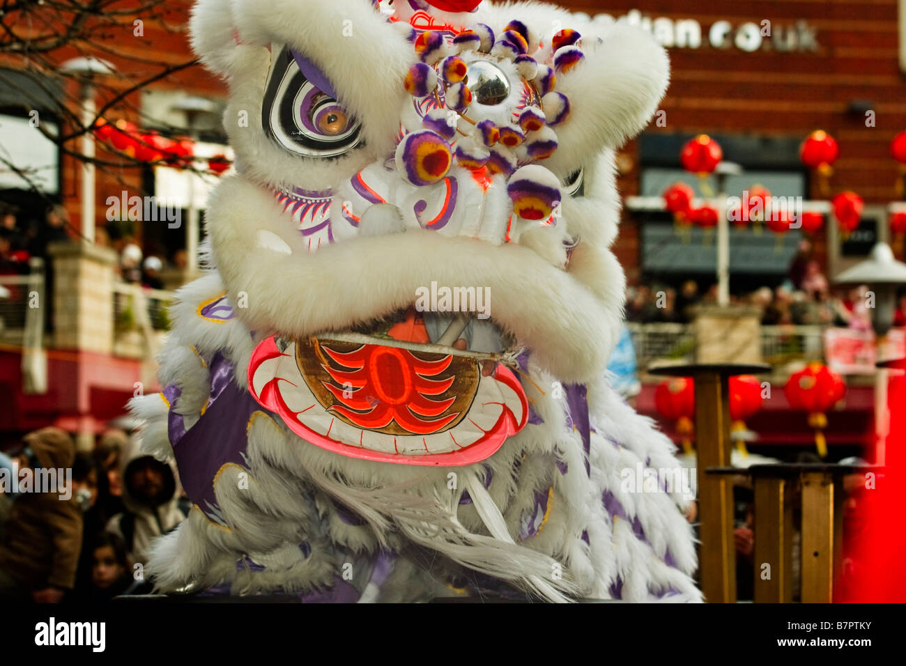Dragon Dancer at Chinese New Year, Birmingham Stock Photo - Alamy