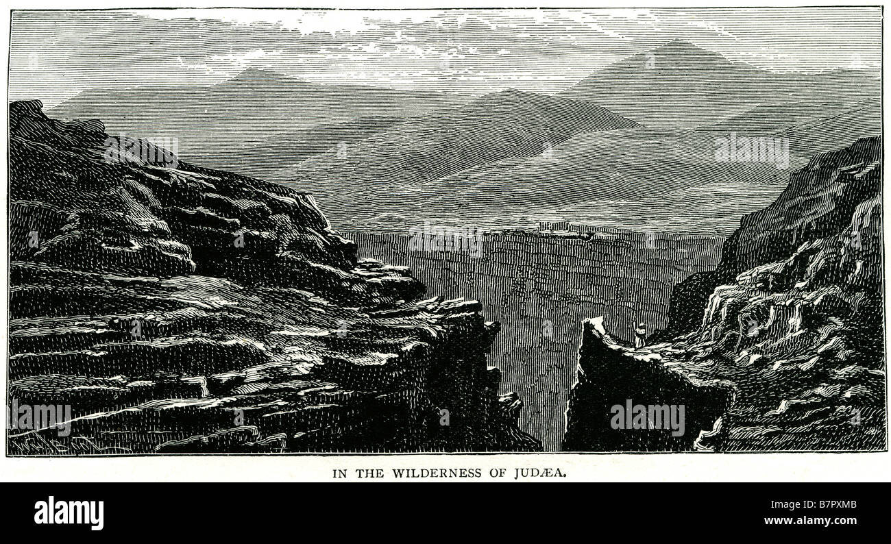 wilderness judaea jordan cliff mountains mountain Judea or Judæa , Standard Yəhuda Tiberian Yəhûḏāh, "praised, celebrated";  Iou Stock Photo