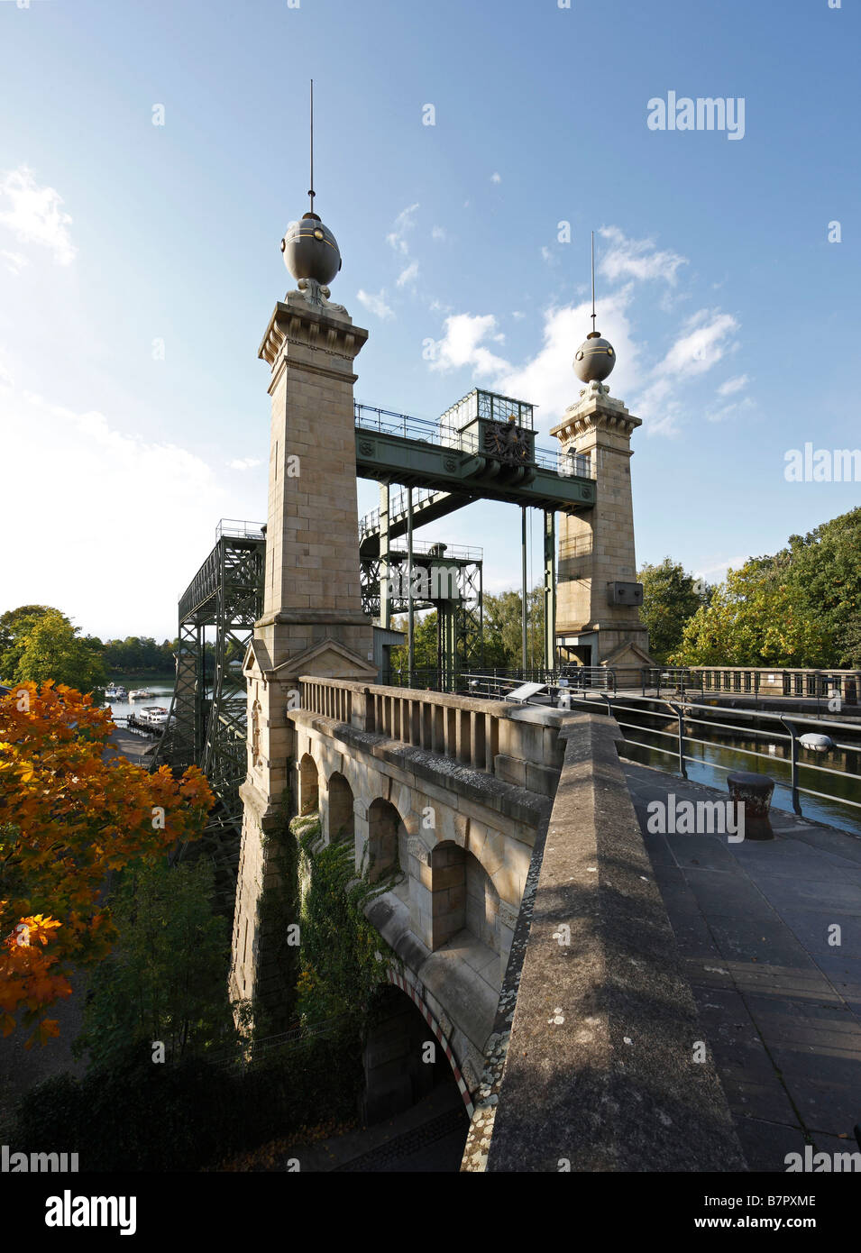 Waltrop-Oberwiese, Altes Schiffshebewerk Henrichenburg, Obere Einfahrt Stock Photo