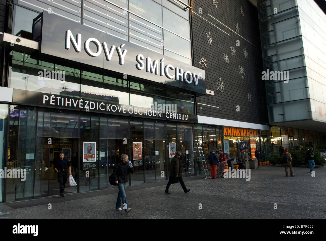 Novy Smichov shopping center in Andel in Prague Stock Photo - Alamy