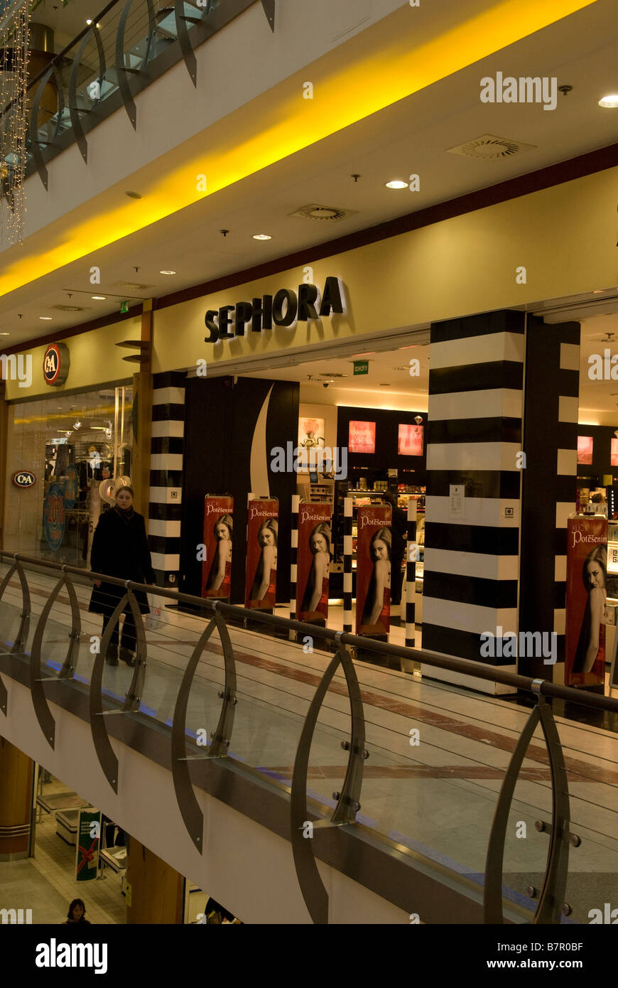 Fragrance specialist Sephora in Novy Smichov shopping centre, Prague, Czech republic. Stock Photo