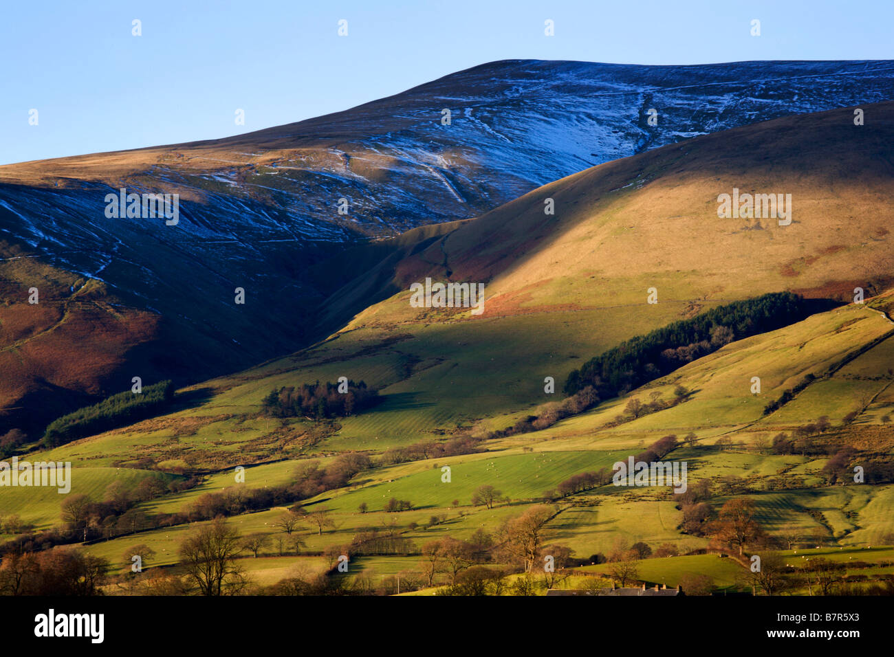 Arant Haw Fell Howgill Fells from Garsdale Yorkshire Dales England Stock Photo