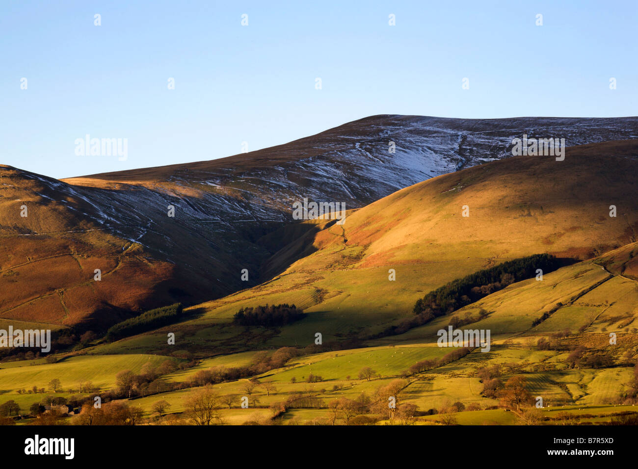 Arant Haw Fell Howgill Fells from Garsdale Yorkshire Dales Engla Stock Photo