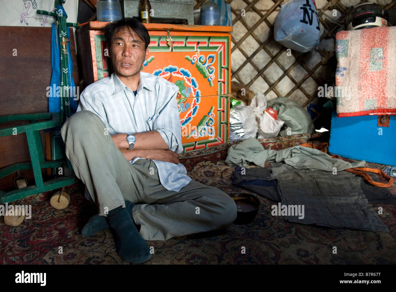 Mongolian nomad hi-res stock photography and images - Alamy