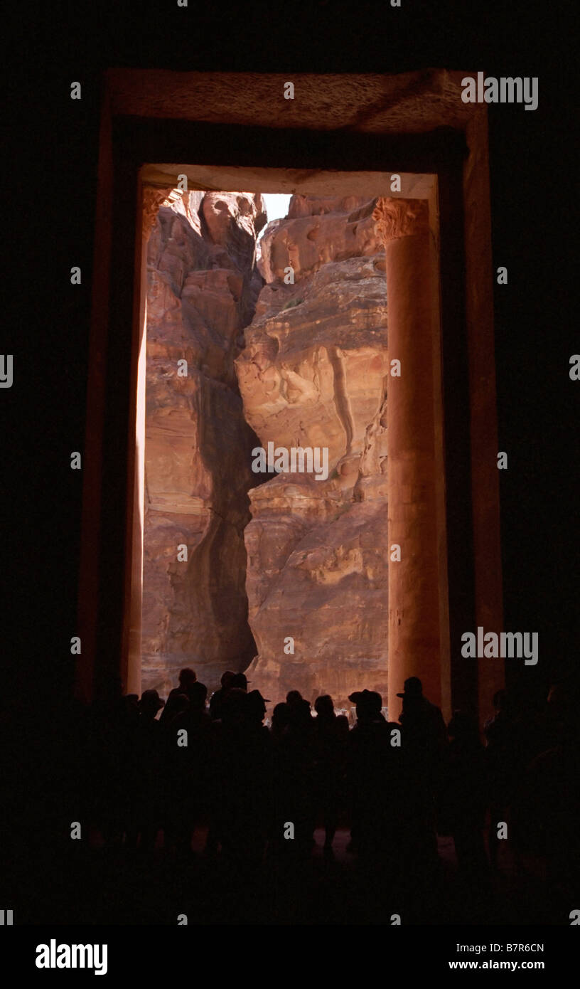 Petra inside al khazneh treasury hires stock photography and images