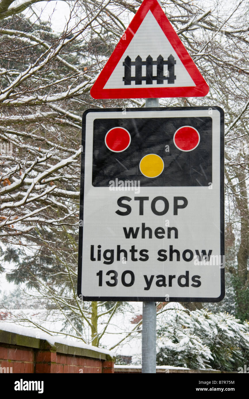 Level Crossing And Sign High Resolution Stock Photography And Images Alamy