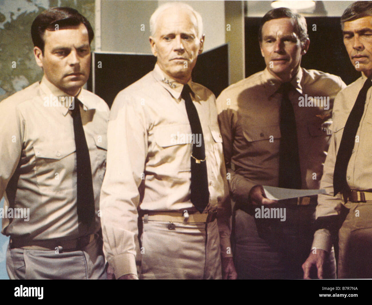 La bataille de midway MIDWAY  Year: USA 1975 -  Charlton Heston, Henry Fonda, James Coburn, Robert Wagner  Director: Jack Smight Stock Photo