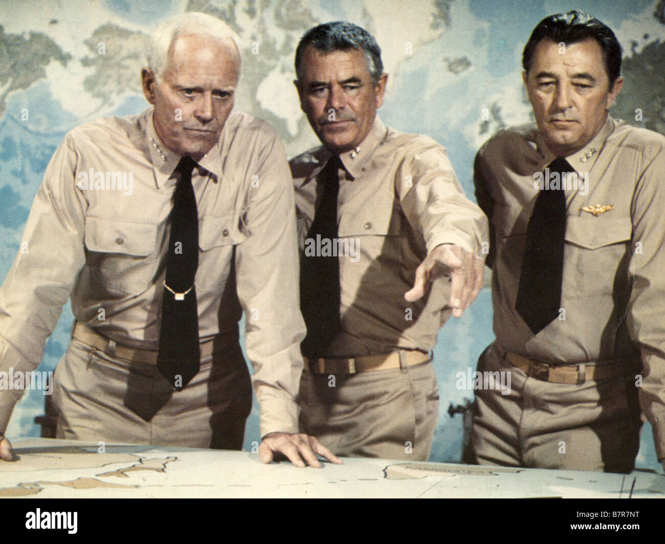 La bataille de midway MIDWAY  Year: USA 1975 -  Glenn Ford, Henry Fonda, Robert Mitchum  Director: Jack Smight Stock Photo