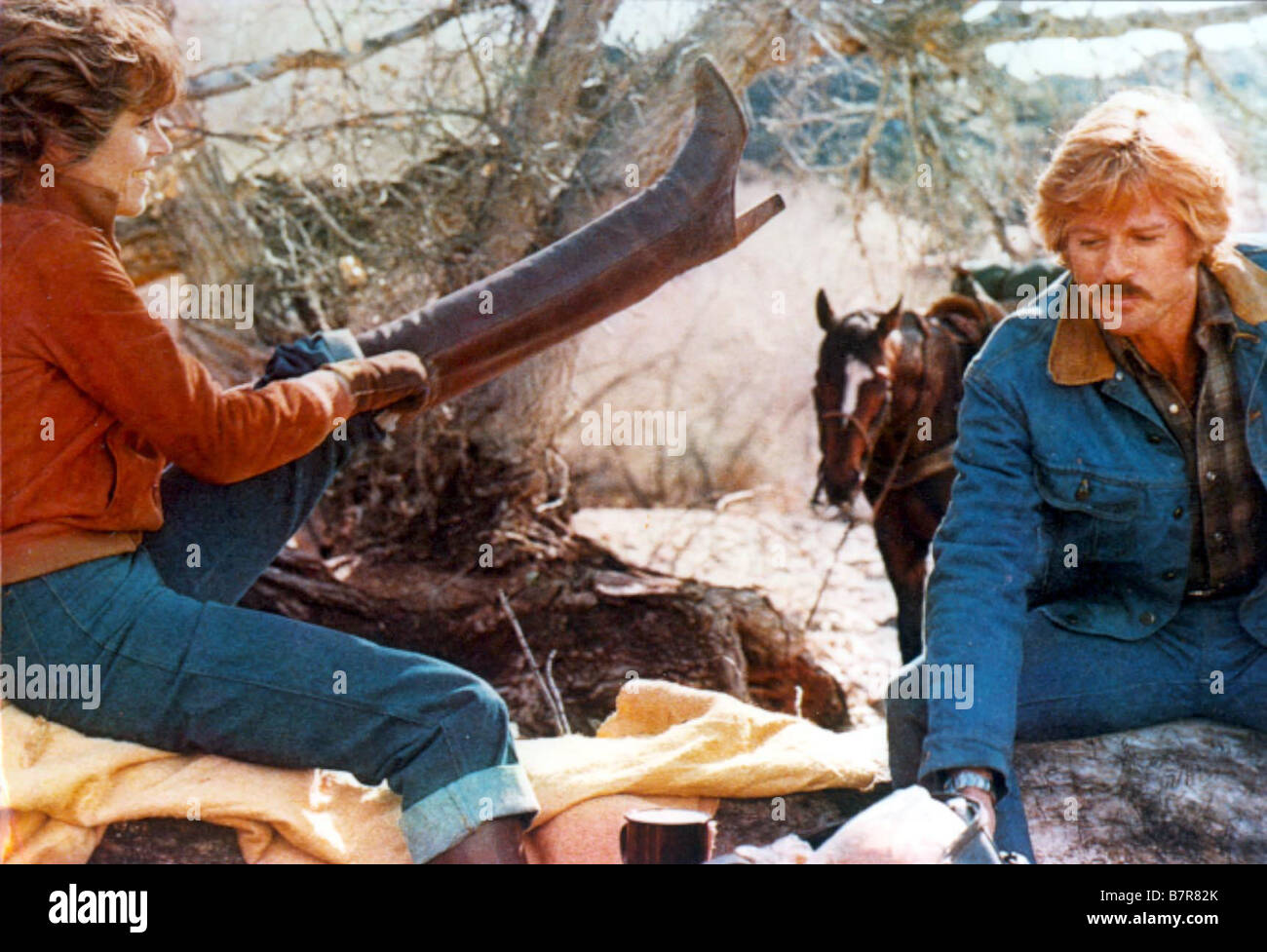 Redford jane fonda electric horseman hires stock photography and