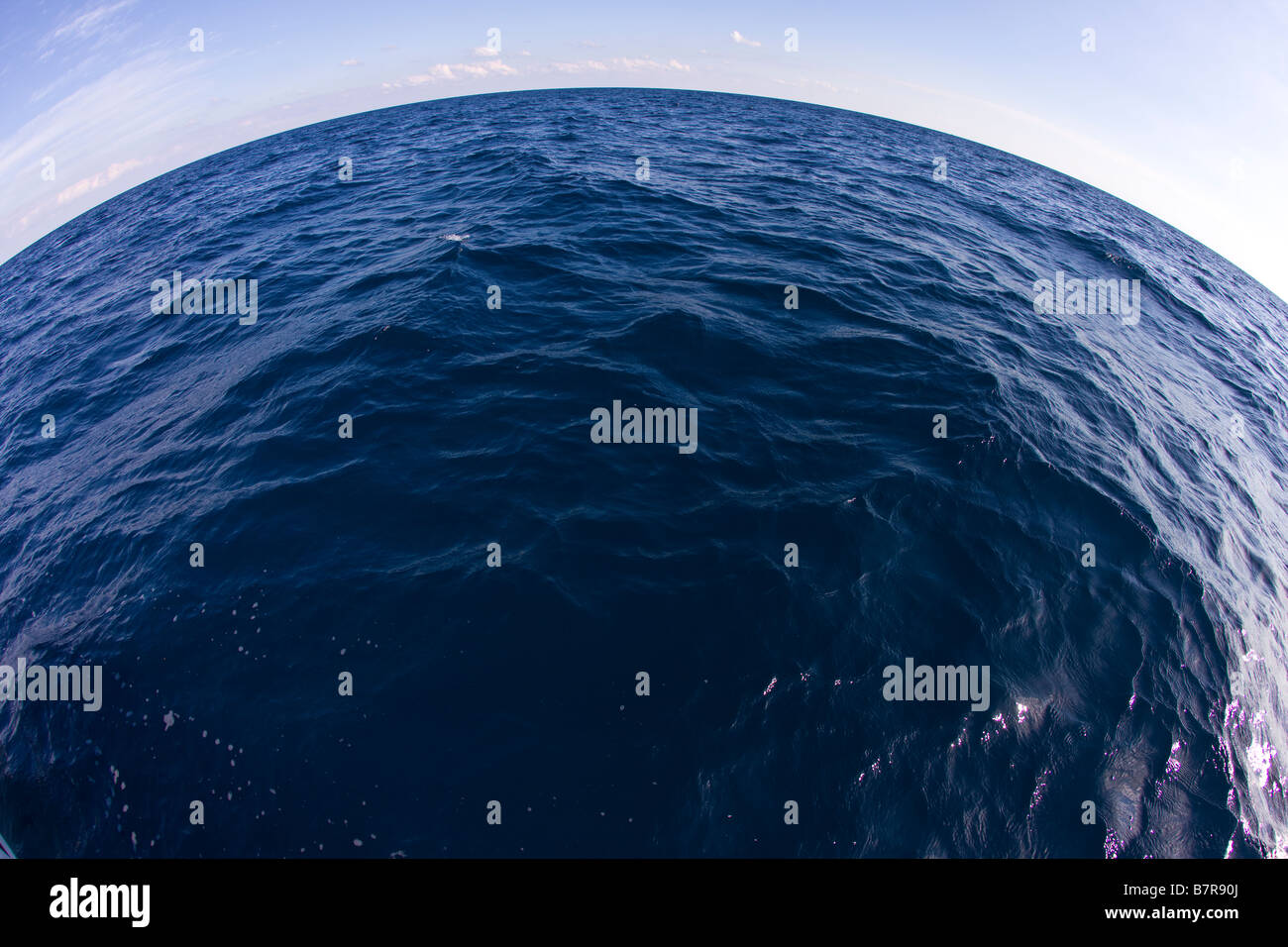 MIAMI BEACH, FLORIDA USA - Atlantic Ocean, about 3 miles off of Haulover Cut, north Miami Beach. Stock Photo