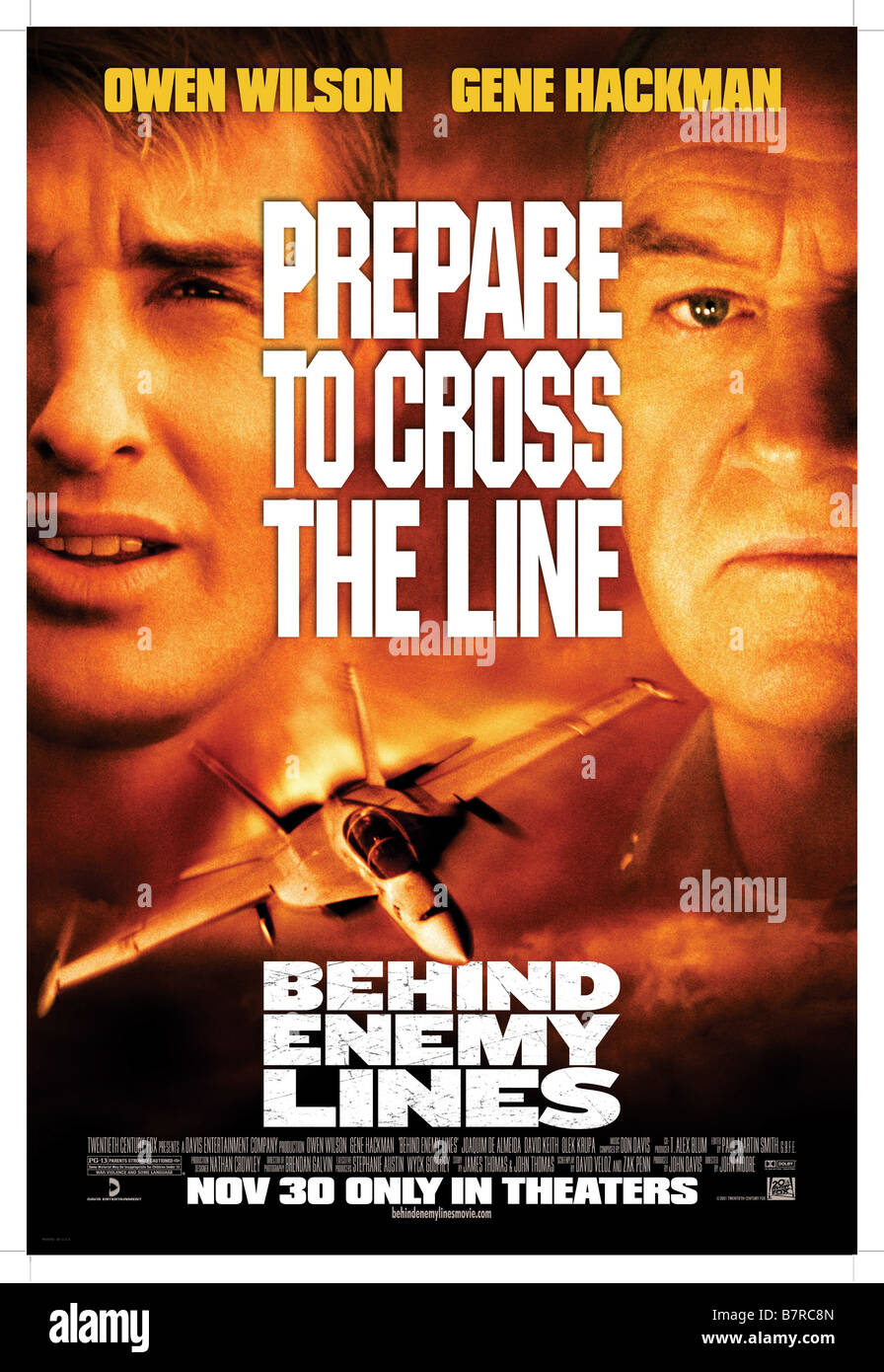 Behind Enemy Lines  Year: 2001 USA Director: John Moore Movie poster Stock Photo