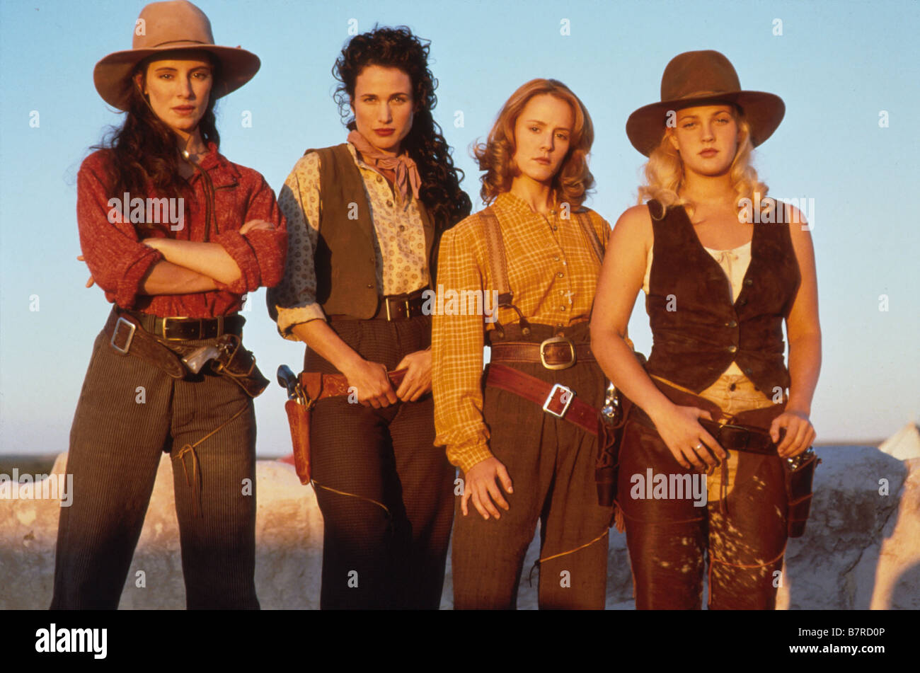 Les belles de l'ouest Bad Girls  Year: 1994  USA Drew Barrymore, Mary Stuart Masterson, Madeleine Stowe, Andie MacDowell  Director: Jonathan Kaplan Stock Photo