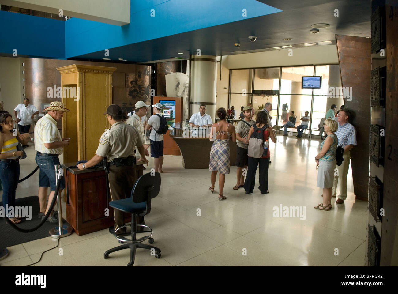 Visitor Centre at Miraflores Lock Panama Canal Stock Photo Alamy