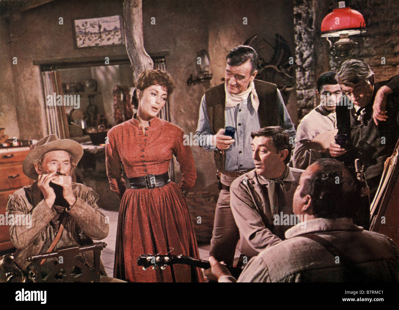 El Dorado  Year: 1966 USA John Wayne, Robert Mitchum, Arthur Hunnicutt, Charlene Holt  Director: Howard Hawks Stock Photo
