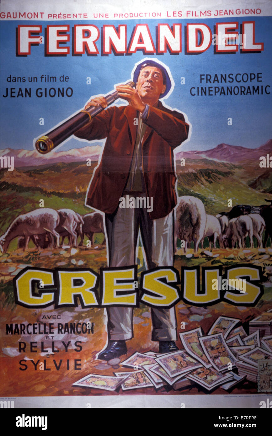 Crésus Year: 1960 - France affiche, poster Director: Jean Giono Stock Photo  - Alamy