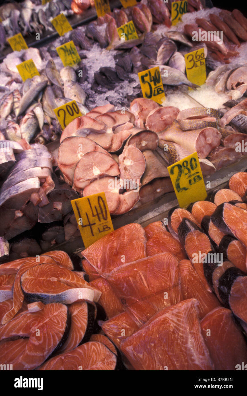 Chinatown Fish Market , NYC Stock Photo