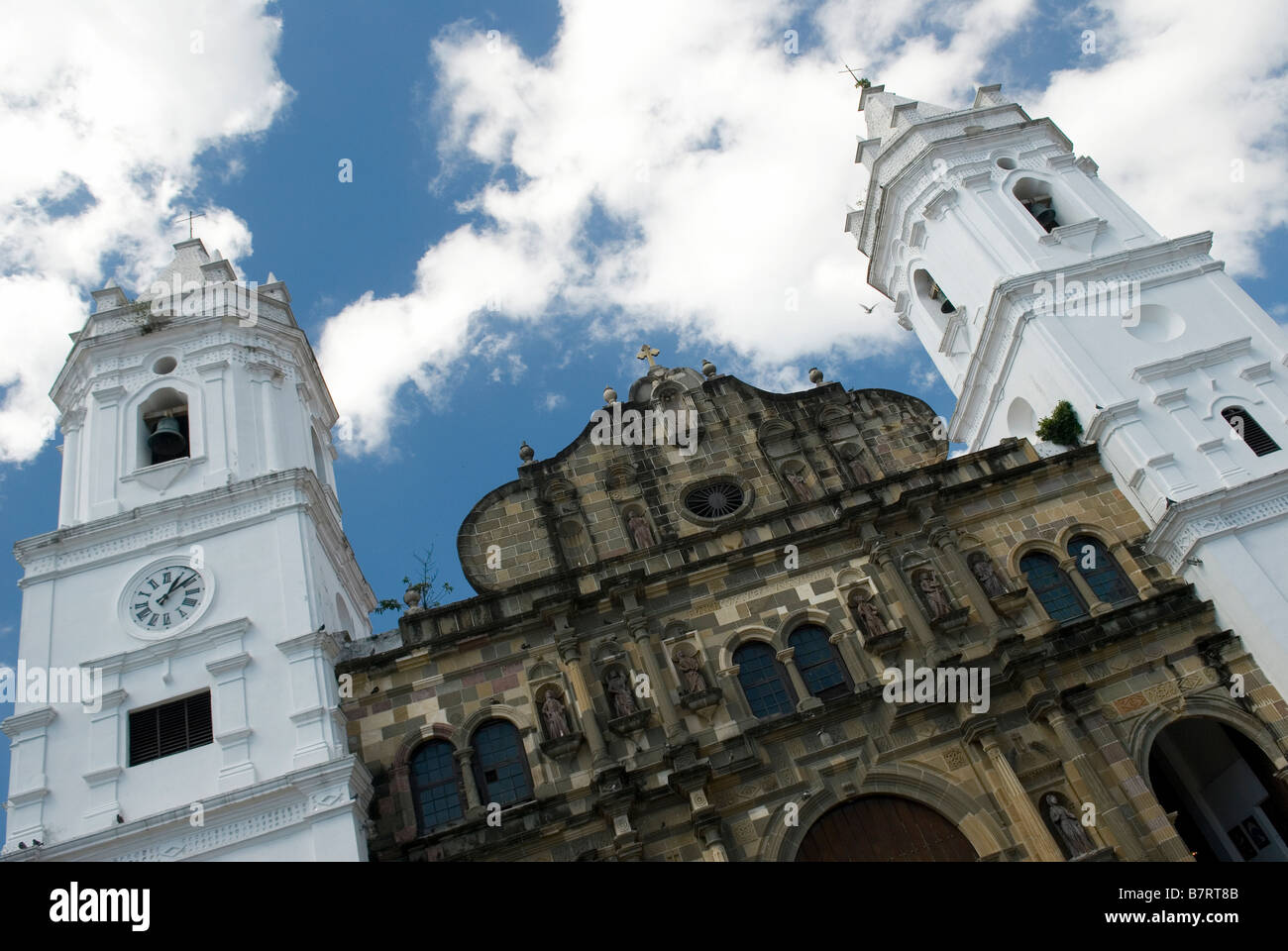 Casco Antiguo, Panama City old town, Plaza de la Independencia Stock Photo