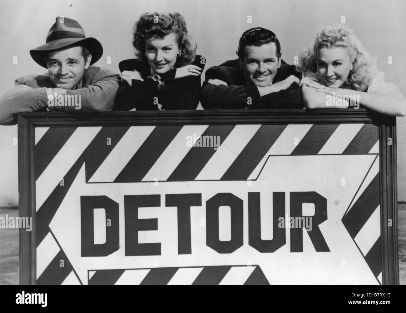 DETOUR Detour  Year: 1945 USA tom neal, ann savage, claudia drake, edmund mc donald  Director: Edgar G. Ulmer Stock Photo