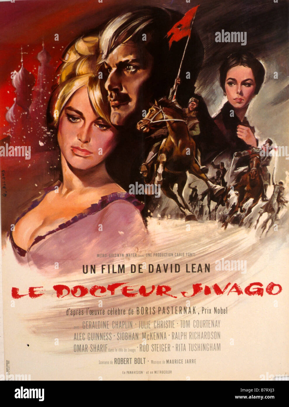 Doctor Zhivago Year 1965 USA Director David Lean Movie poster (Fr Stock Photo Alamy