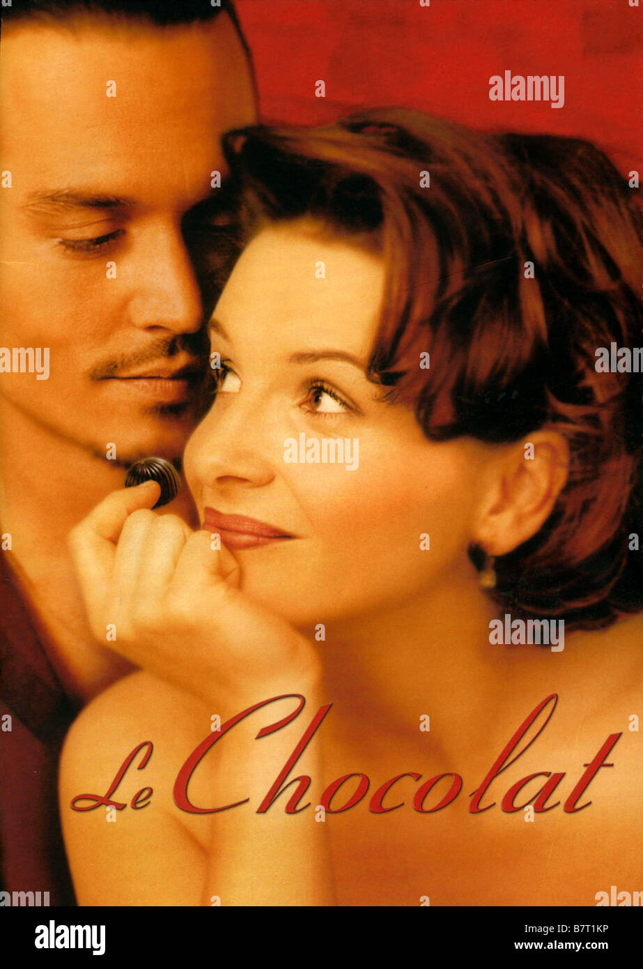 Chocolat Year: 2000 - UK / USA Johnny Depp Juliette Binoche Director: Lasse  Hallström Stock Photo - Alamy