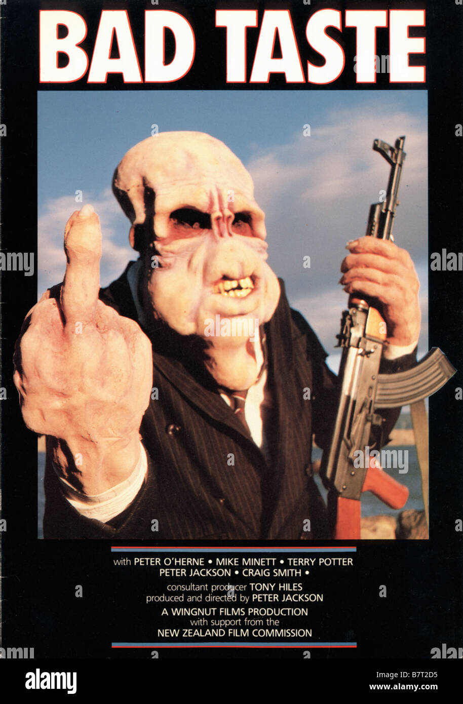 Bad Taste Movie Poster Bad Taste Year: 1987 Director : Peter Jackson Movie poster Stock Photo -  Alamy