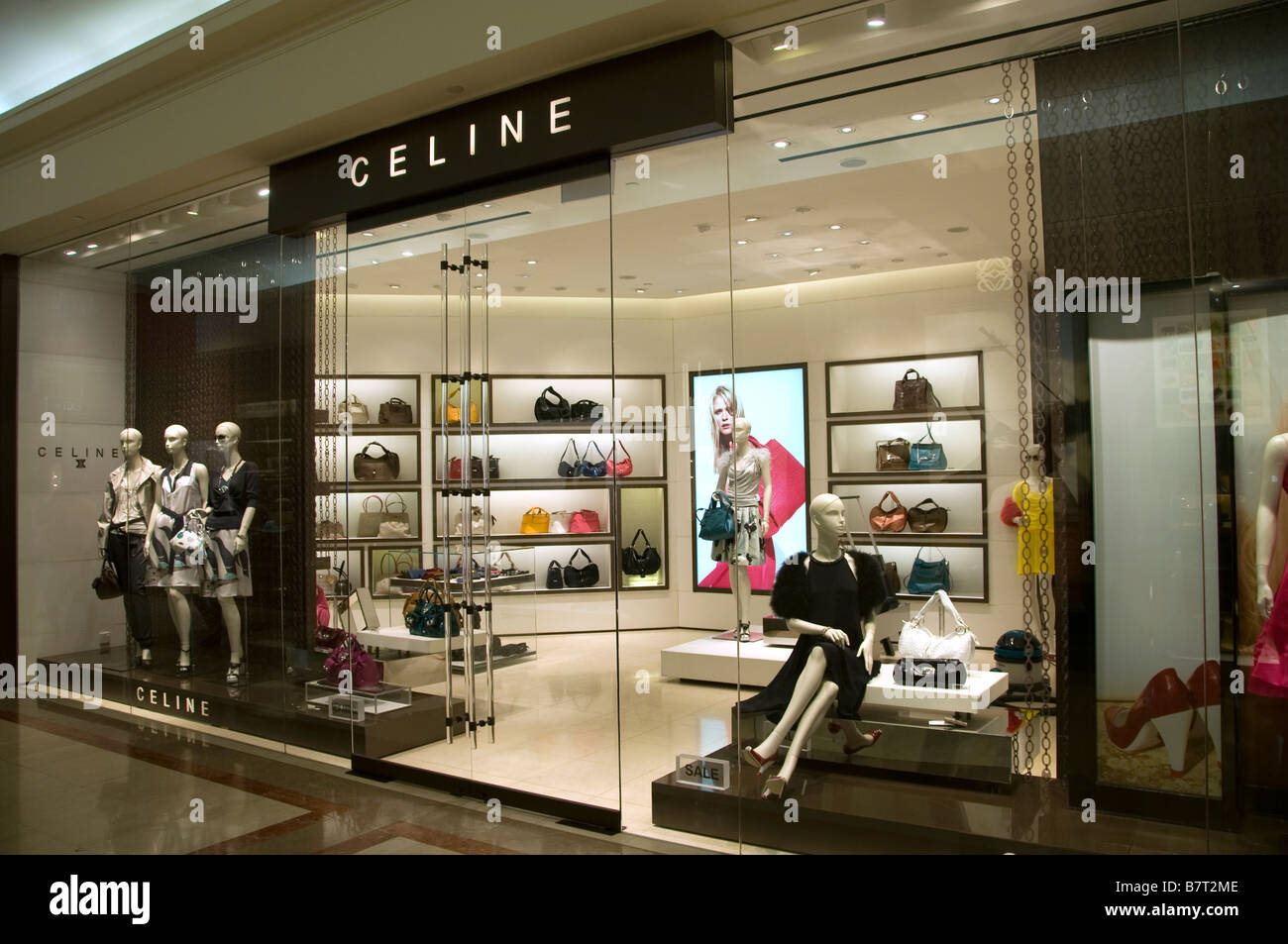 Celine Ngee Ann City Singapore Orchard road people modern fashion Stock ...