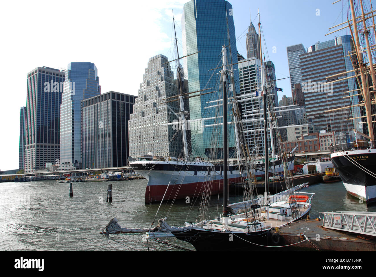 South Street Seaport Stock Photo Alamy