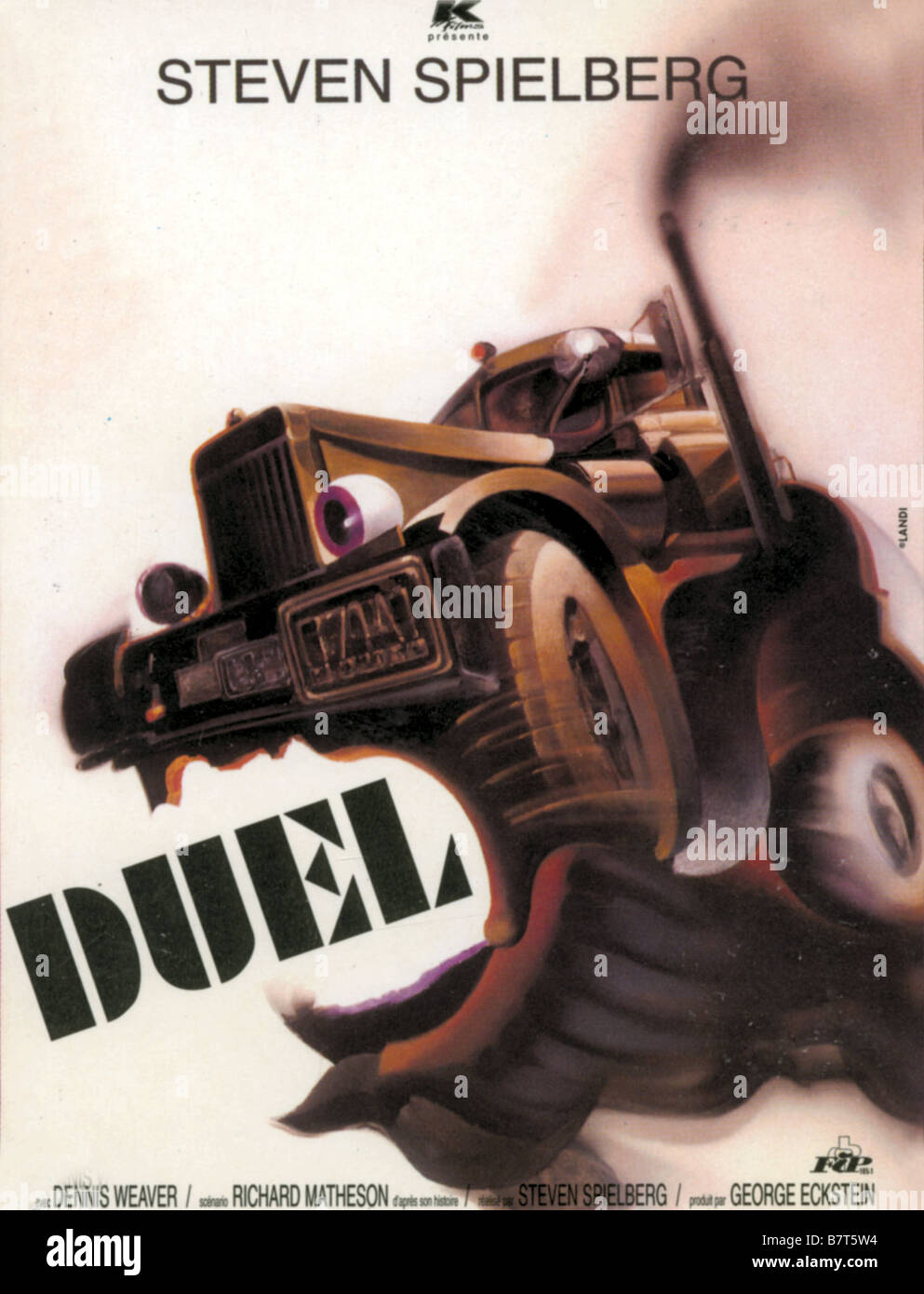 Duel Year 1971 USA affiche, poster DirectorSteven Spielberg Stock