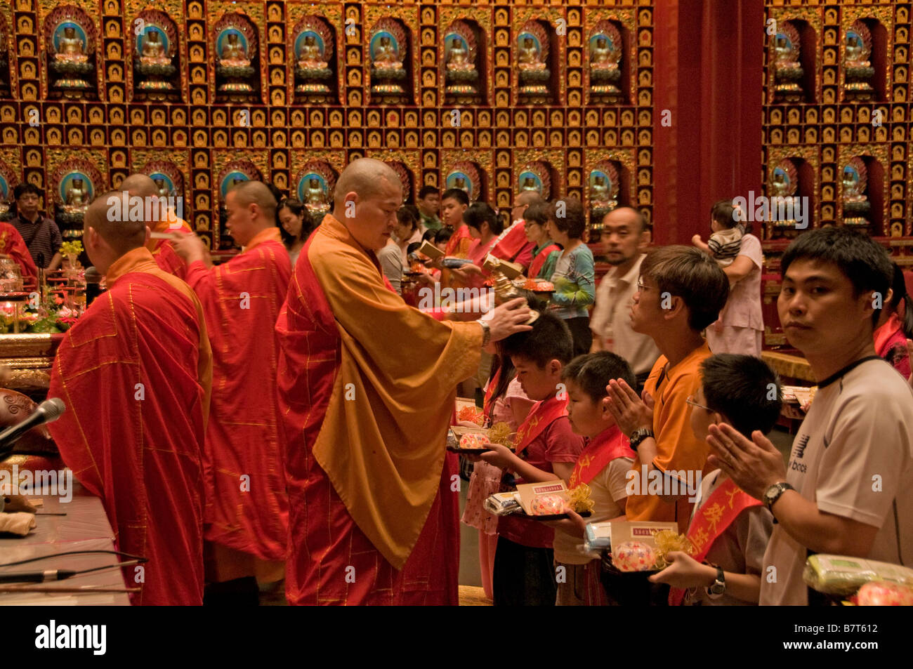Chinatown Outram Singapore New Buddha Tooth Relic Temple Stock Photo