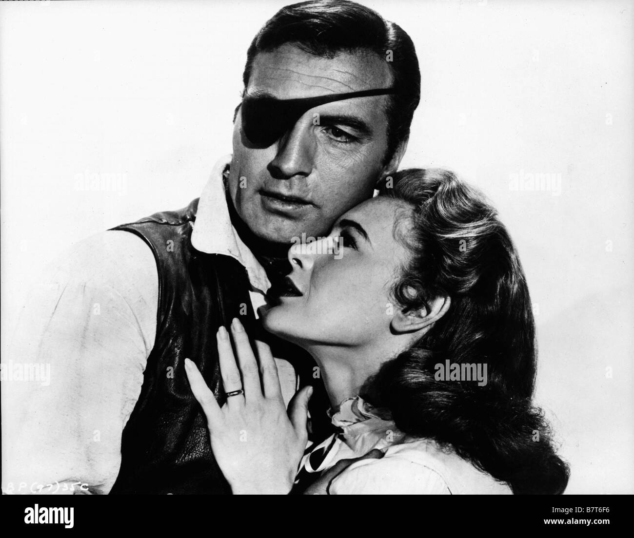 L'homme au bandeau noir Black Patch Year: 1957 USA George Montgomery, Karin  Booth Director: Allen H. Miner Stock Photo - Alamy
