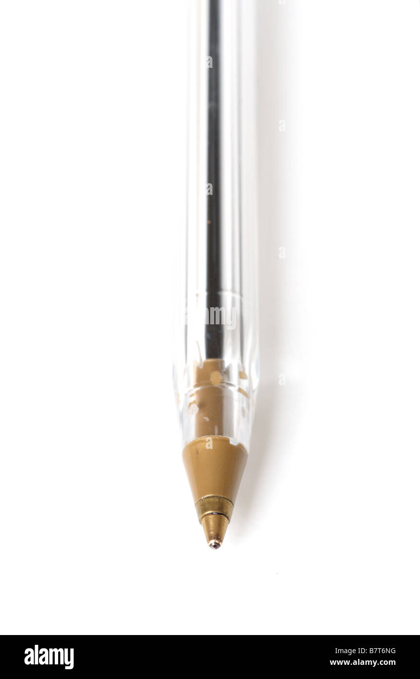 Ballpoint pen on a white background Stock Photo